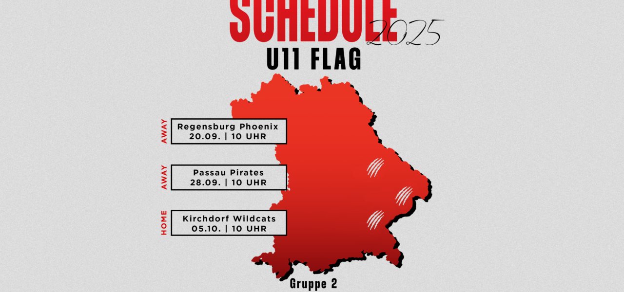 Spielplan für U11 Flag steht fest
