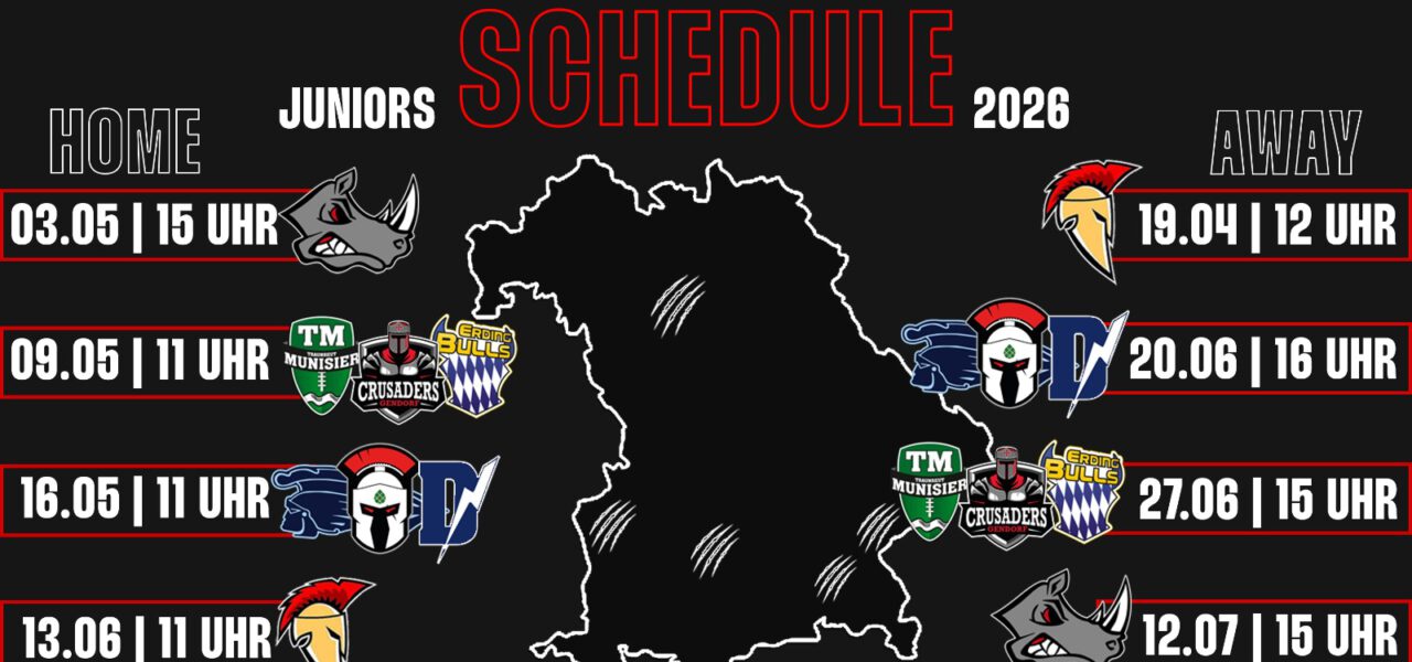 Spielplan der U19 Juniors für 2026 steht fest
