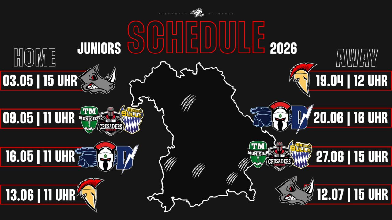 Spielplan der U19 Juniors für 2026 steht fest